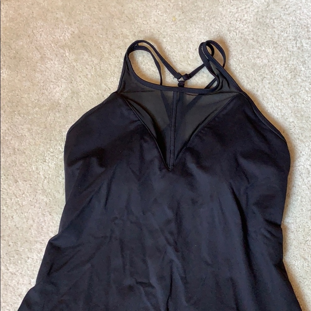 All Yoga strap tank small black